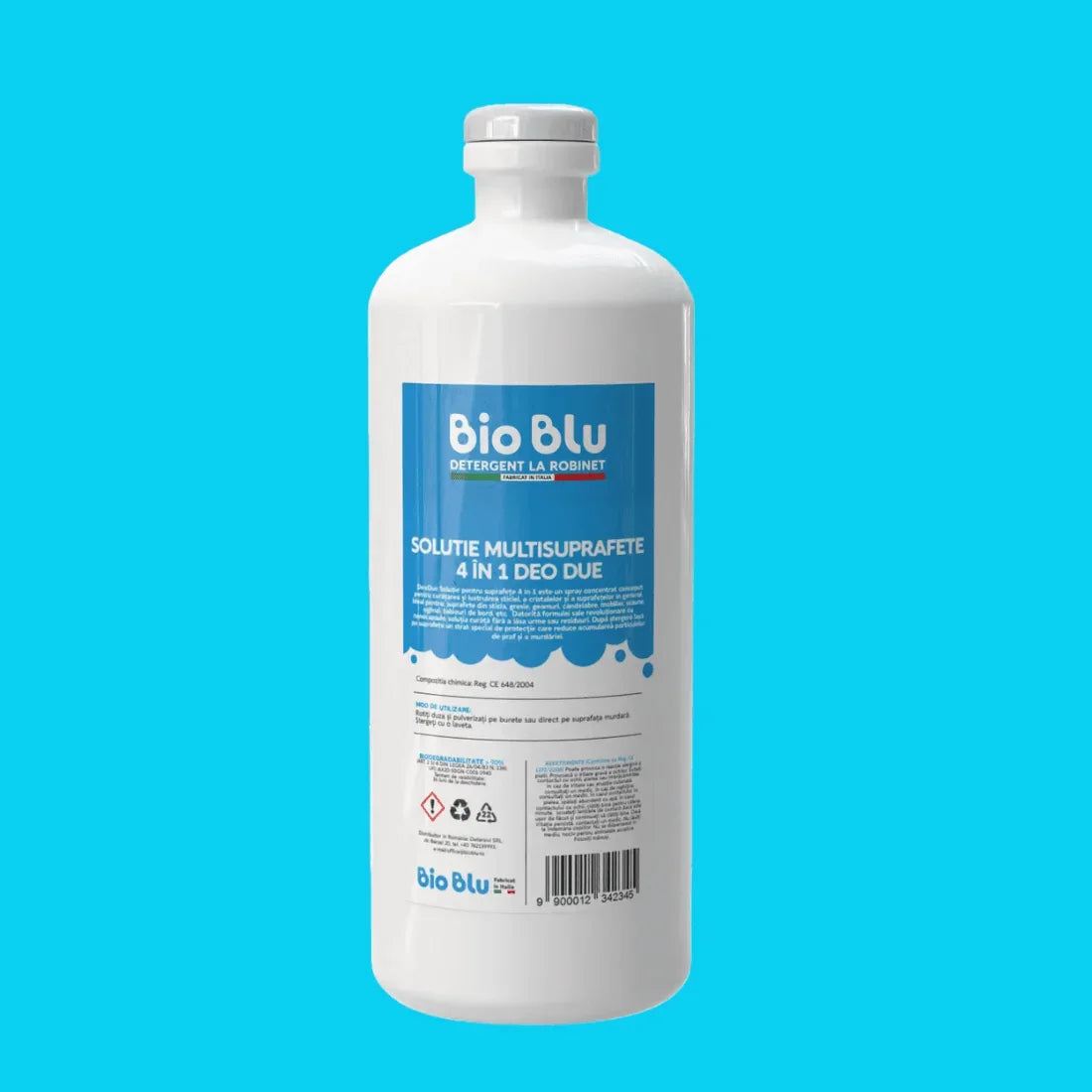 Solutie geamuri si Multisuprafete 4 in 1, kg - Bio Blu