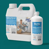 Detergent pentru rufe NanoCaps Colori, ambalaj alb, imagine femeie spălând haine, capacitate 1 kg și 3 kg.