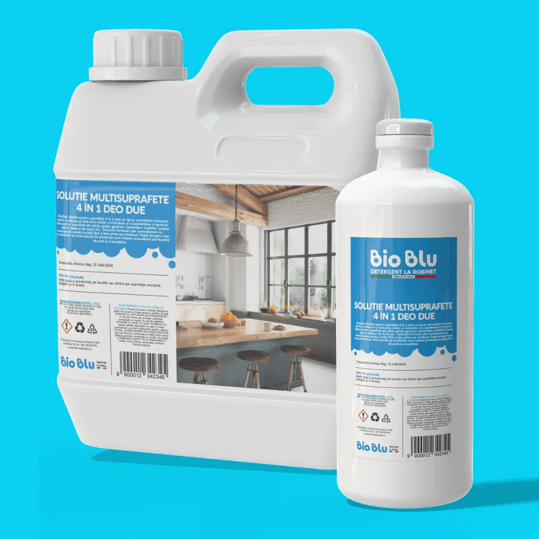 Solutie Multisuprafete 4 în 1, kg - Bio Blu