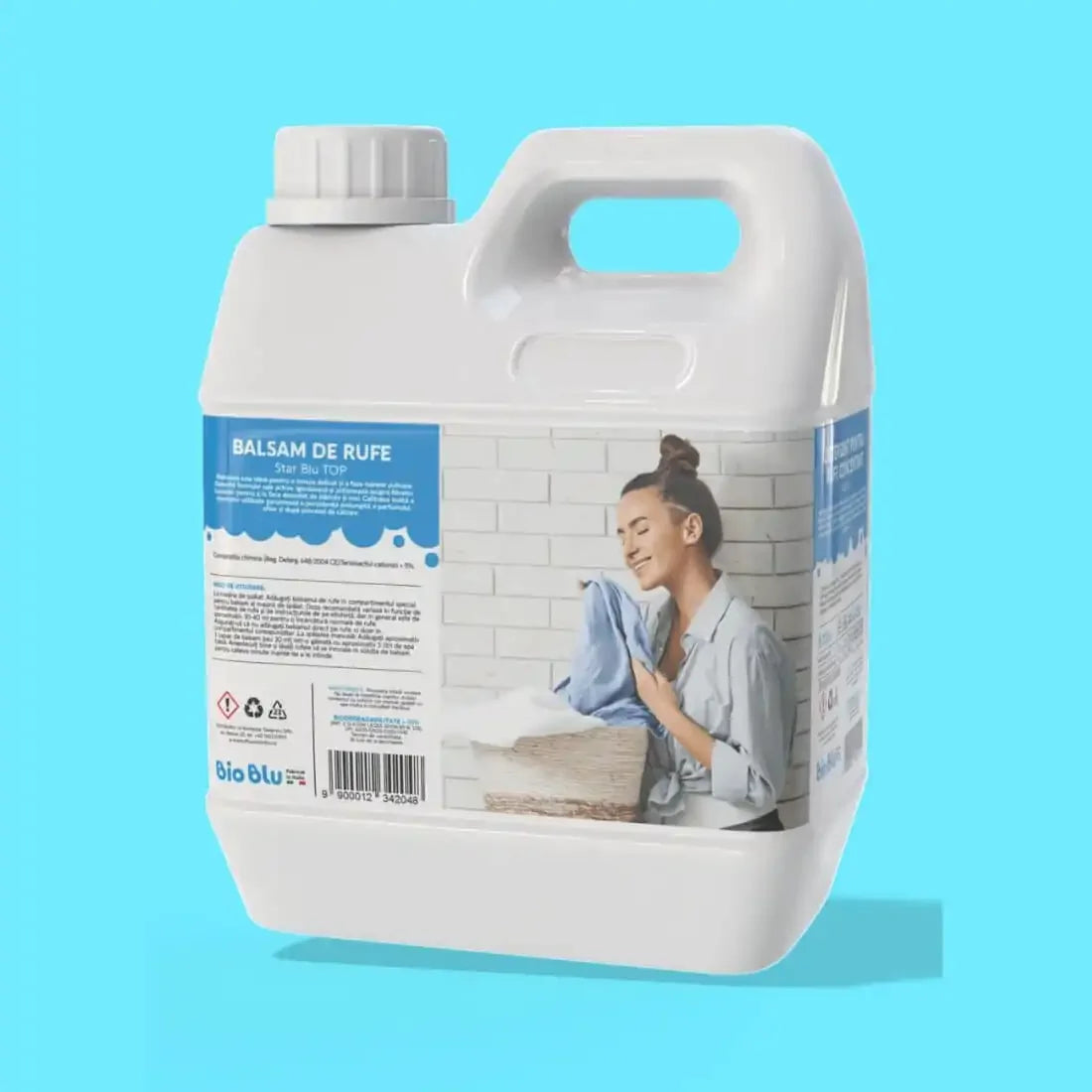 Detaliu etichetă Balsam Fior di Loto TOP, recipient alb, 1kg, capacitate mare.