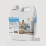 Detaliu etichetă Detergent Hipoalergenic BABY 3kg cu capac alb și design albastru.