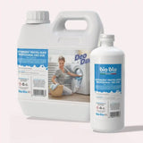 Detergent rufe alb Bio Blu, ambalaj plastic cu etichetă albastră, 3kg și 1kg.