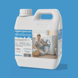 Recipient alb de detergent ZAFFIRO cu etichetă albastră, imagine gospodină, volum 1kg.