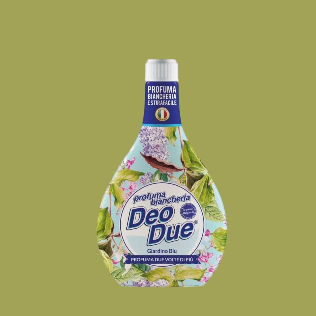 Esenta Deo Due Giardino Blu 250ml, ambalaj floral multicolor, capac alb.